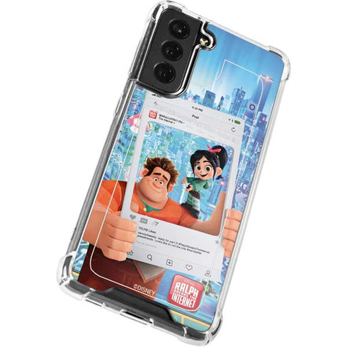 Disney Wreck-it Ralph and Vanellope Instagram Pose Galaxy S21 FE Clear Case
